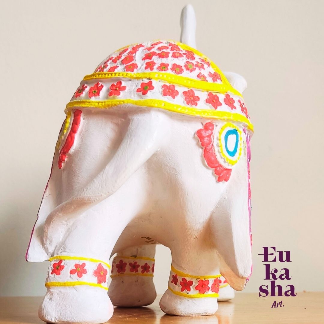 Familia de elefantes flores