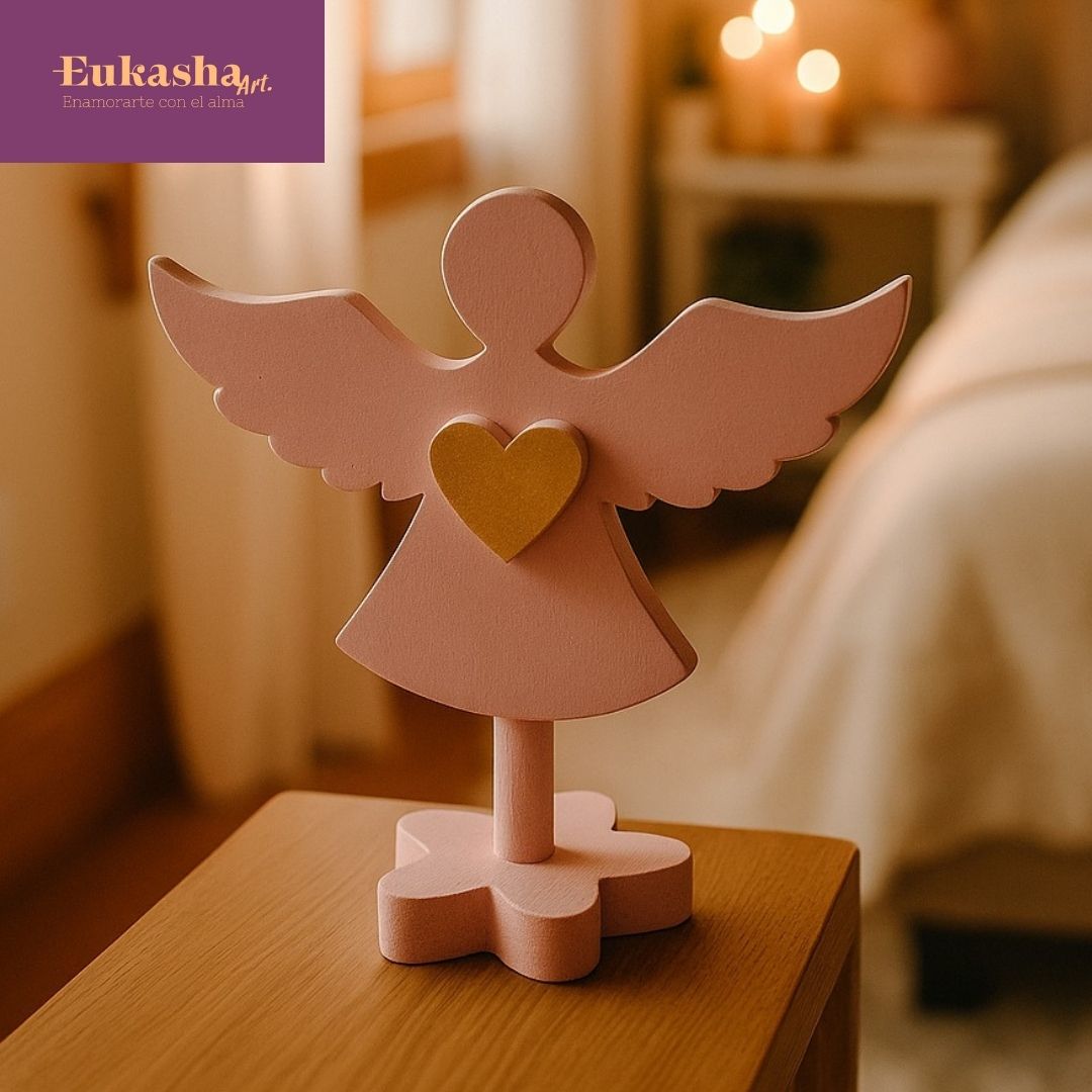 Arcángel Chamuel en madera