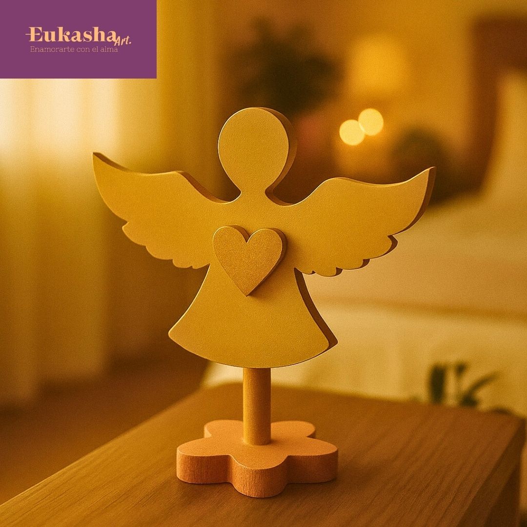 Arcángel Jofiel en madera